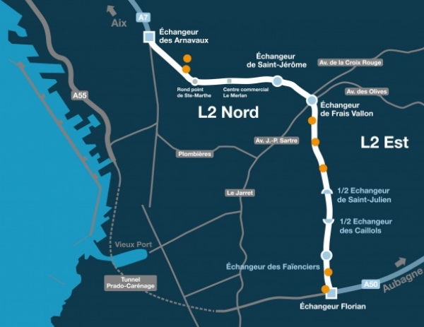 Marseille: Une ouverture partielle de la L2 Est le mardi 29 novembre ?